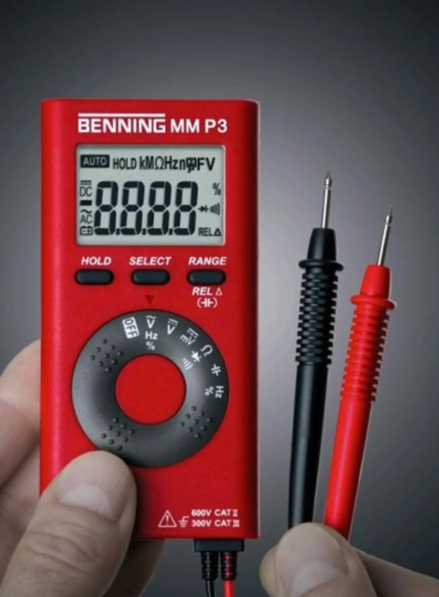 MM P3 uniwersalny cyfrowy miernik z akcesoriami Benning BG044084