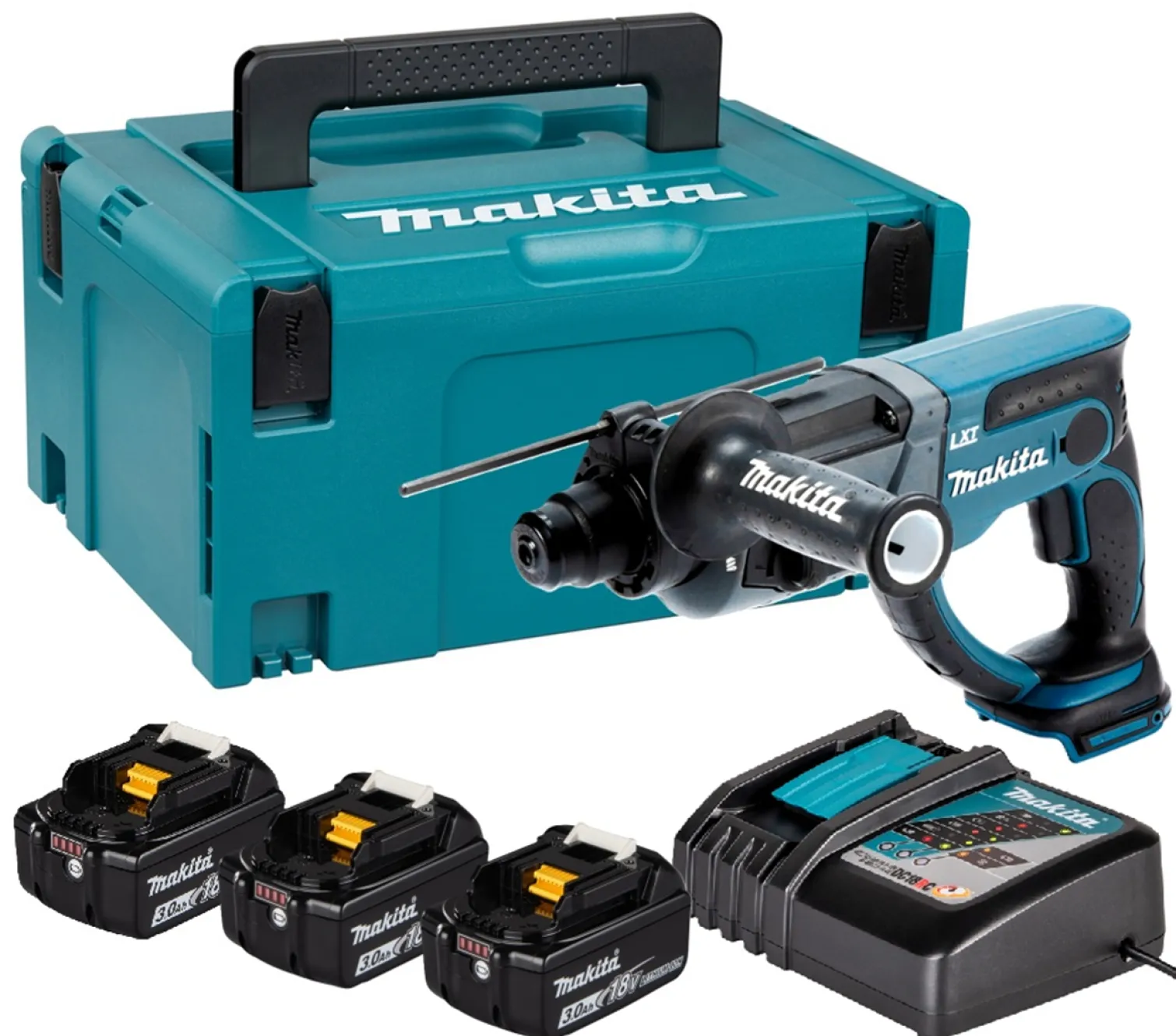 Młotowiertarka Makita DHR202RTE3 3x5.0Ah