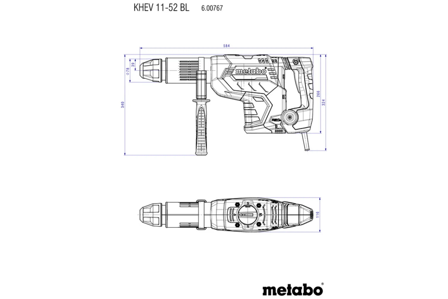 Młotowiertarka Metabo KHEV 11-52 BL