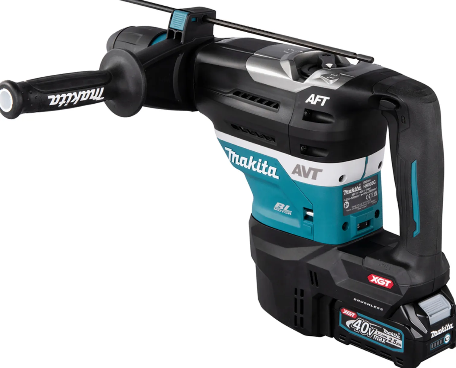 Młot udarowo-obrotowy SDS-Max Makita XGT HR005GM202 2x4,0Ah