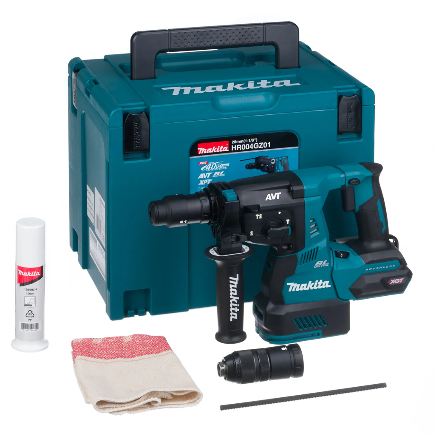 Młot udarowo-obrotowy SDS-Plus Makita XGT HR004GZ01 MAKPAC 4