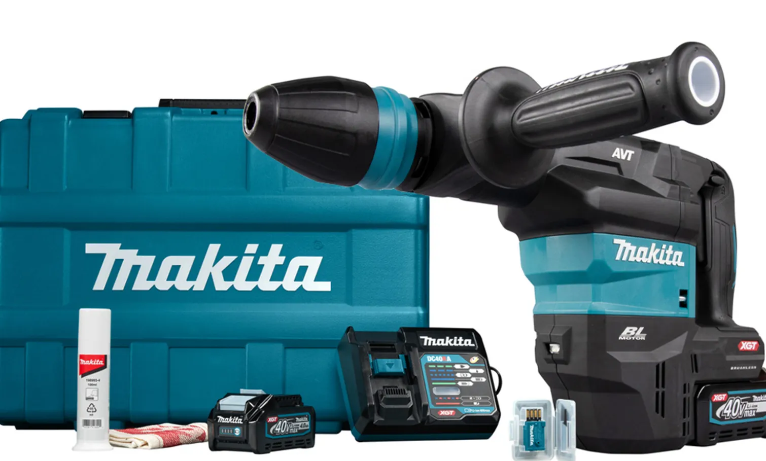 Młot wyburzeniowy SDS-Max Makita XGT HM001GM201 2x4,0Ah