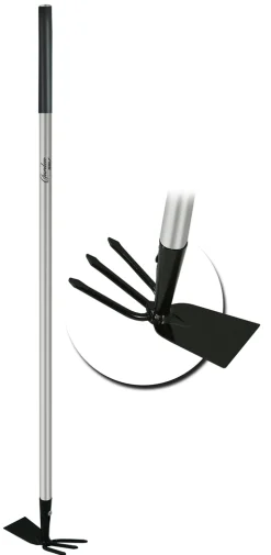 Motyka prosta z widełkami, trzonek metalowy, dł.114cm Dedra 80B071