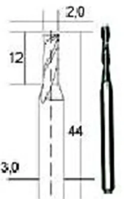 Multi frez ze stali HM, O 2 mm Proxxon PR28759