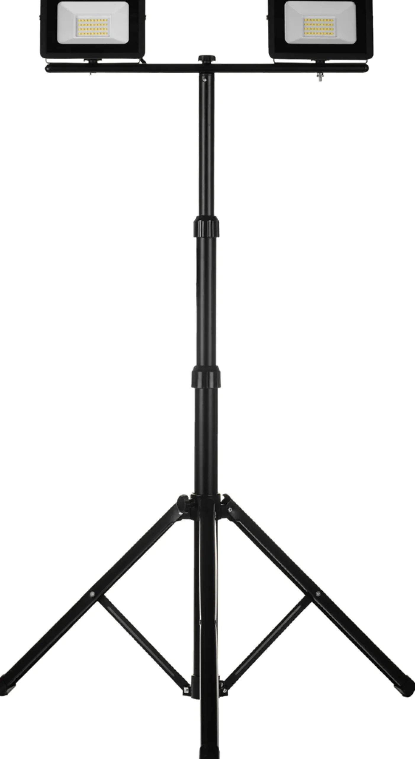 Naświetlacz LED 2x30W z czarnym statywem Schmith SL-S02