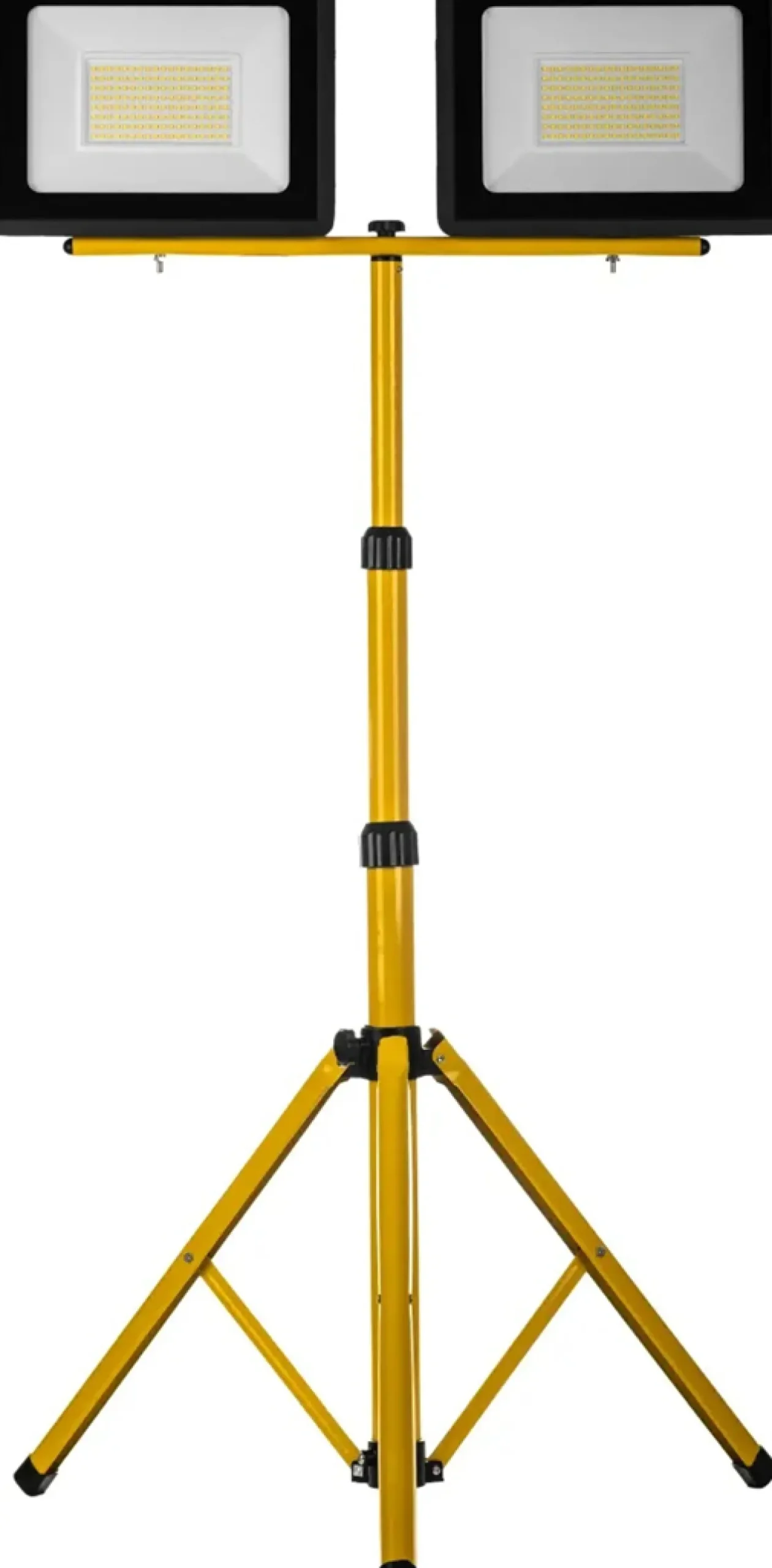 Naświetlacz LED 2x100W z żółtym statywem Schmith SL-S07