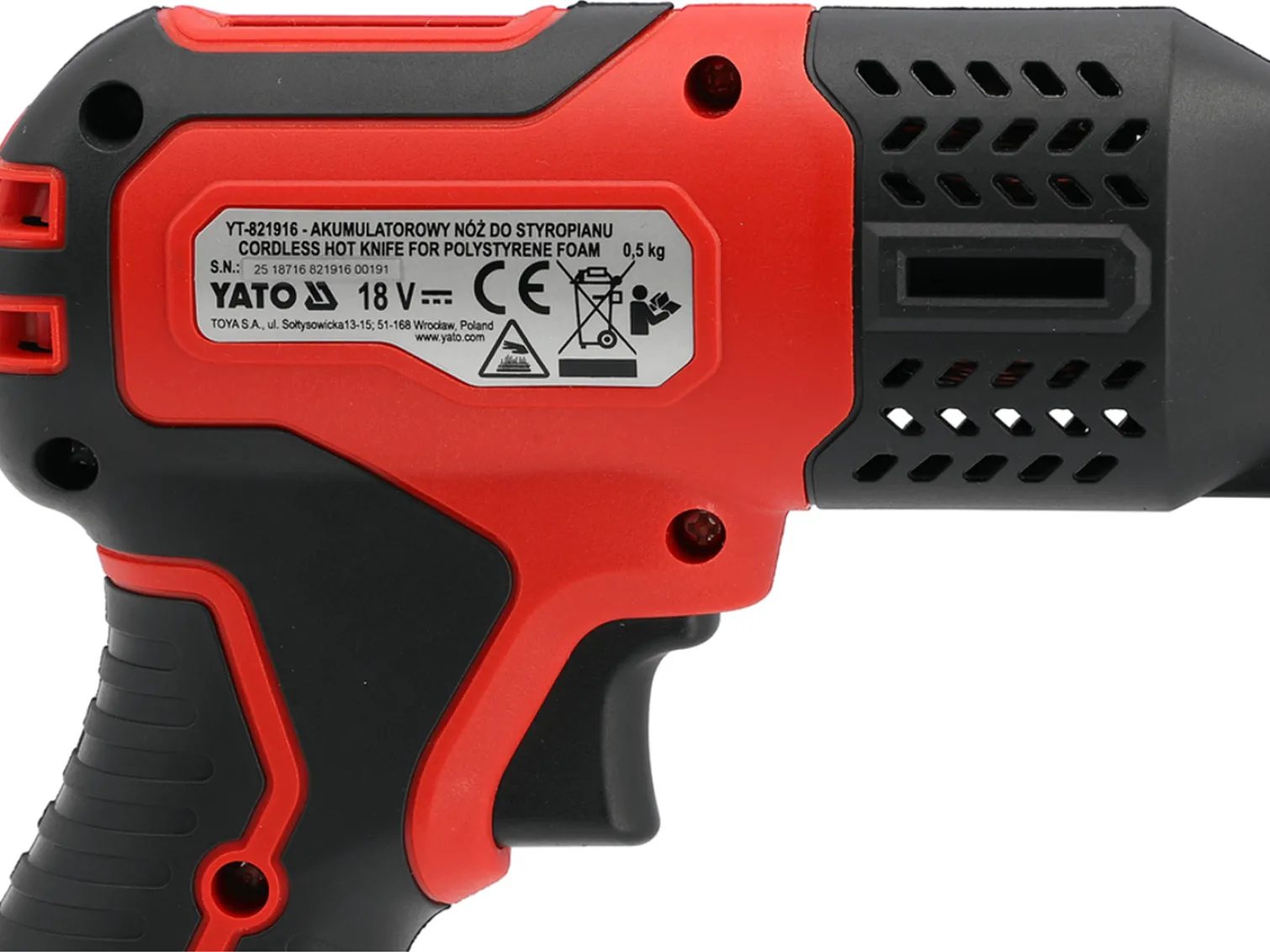 Nóż do styropianu Yato YT-821916