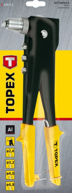 Nitownica do nitów aluminiowych 270mm Topex 43E712