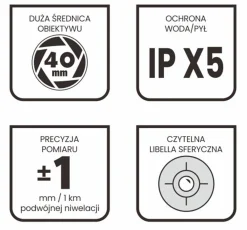 Niwelator optyczny LaserTECH Measurement Solutions 32x Comfort (IP X5)