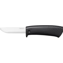 Nóż konstruktorski z wbudowaną ostrzałką (czarny) Fiskars 1023617