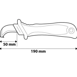 Nóż monterski 1000V, 190mm Neo 01-551