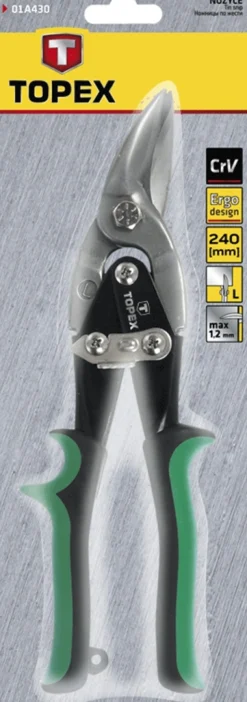 Nożyce do blachy proste 250mm Topex 01A427
