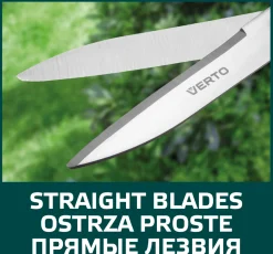 Nożyce do żywopłotu proste 550 mm, ostrze 185 mm Verto 15G310