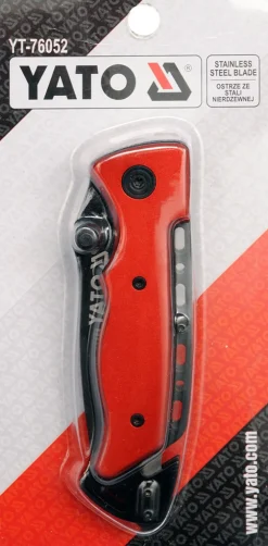 Nóż składany ratowniczy 200mm Yato YT-76052