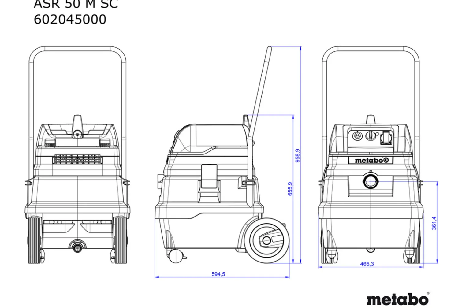 Odkurzacz Metabo ASR 50 M SC