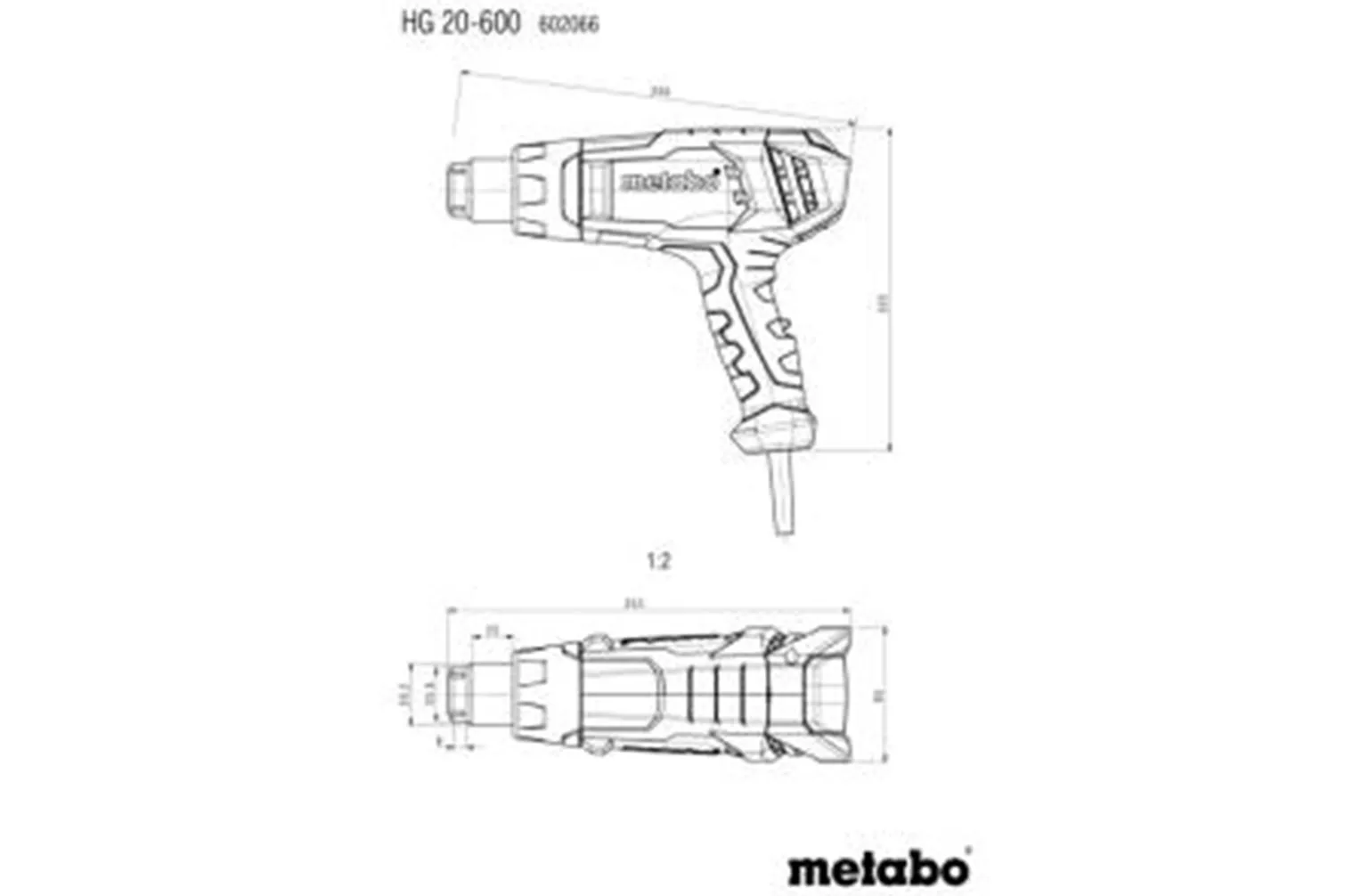 Opalarka w walizce metaBOX Metabo HG 20-600