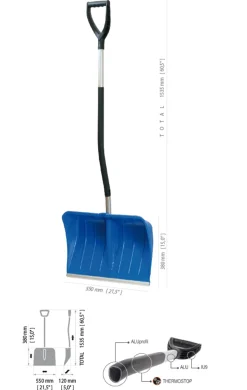 Łopata do śniegu Prosperplast ILEX55-B333