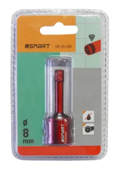 Otwornica diamentowa do gresu 8mm M14 Smart365 SM-25-080