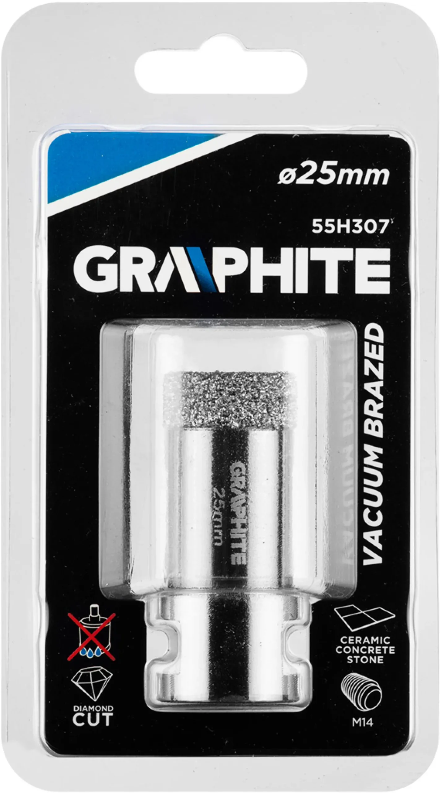 Otwornica diamentowa 25mm Graphite 55H307
