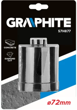 Otwornica diamentowa 72x8x75mm Graphite 57H877