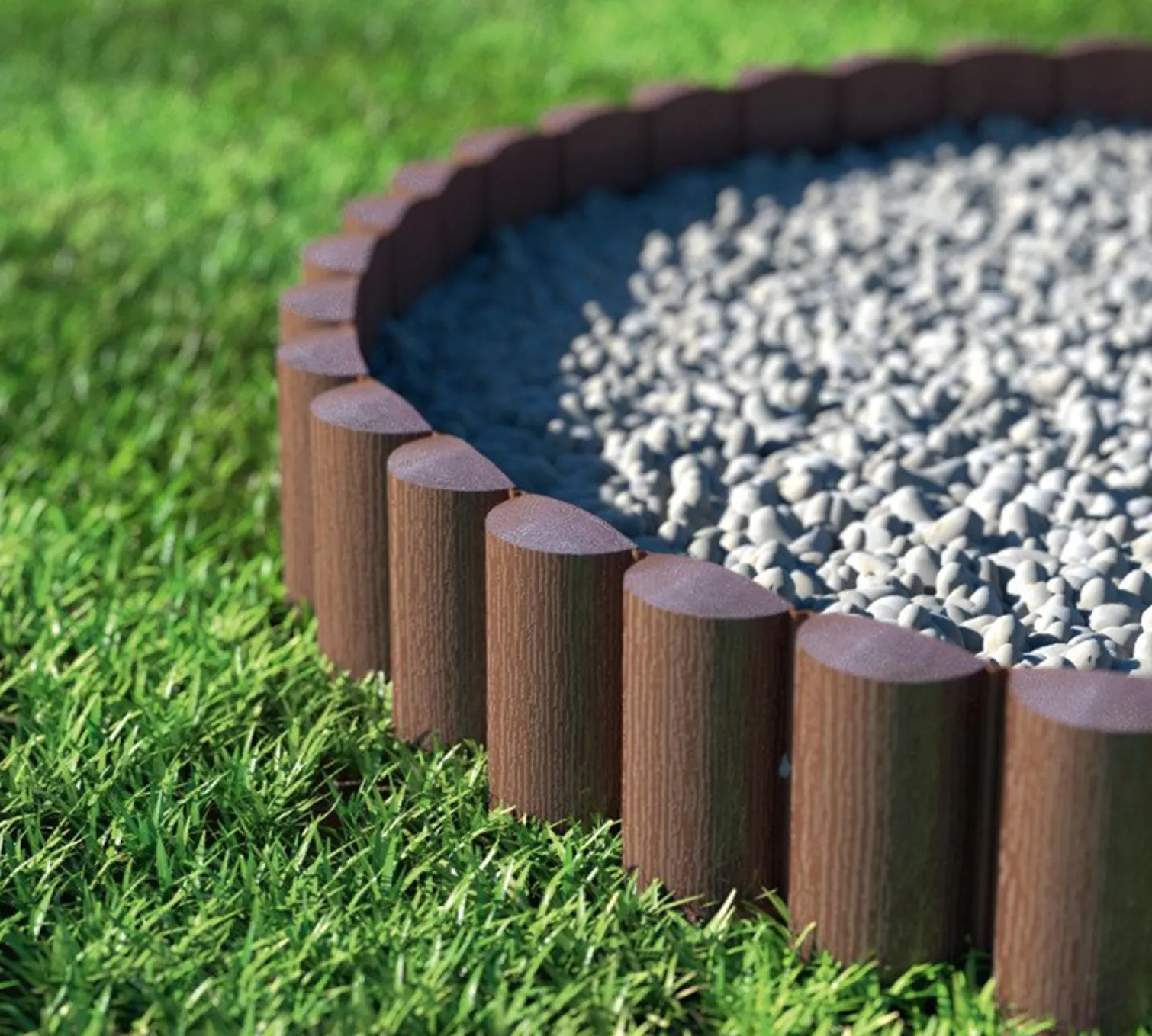 Palisada ogrodowa 4 ECO brązowa 8,5cm x 2,4m Cellfast C 34-031