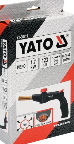 Palnik gazowy do lutowania z zapłonem piezo Yato YT-36711