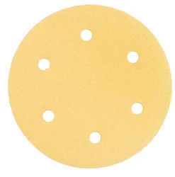 Papier ścierny na rzep 225mm, K80, 5 szt., z 6 otworami do szlifierki 59G264 i 59G265 Graphite 54H029