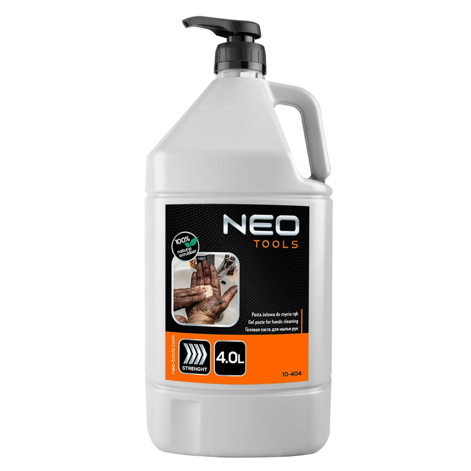 Pasta żelowa do mycia rąk, do bardzo trudnych zabrudzeń 4l Neo 10-404