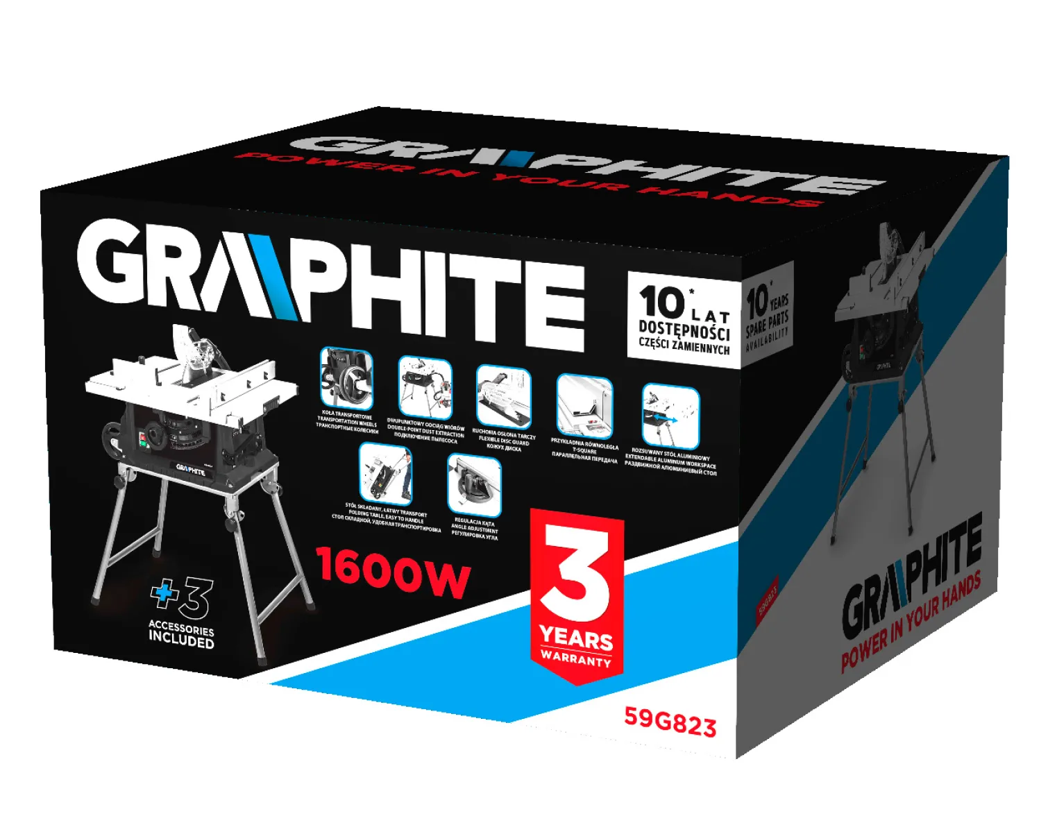 Piła stołowa Graphite 59G823