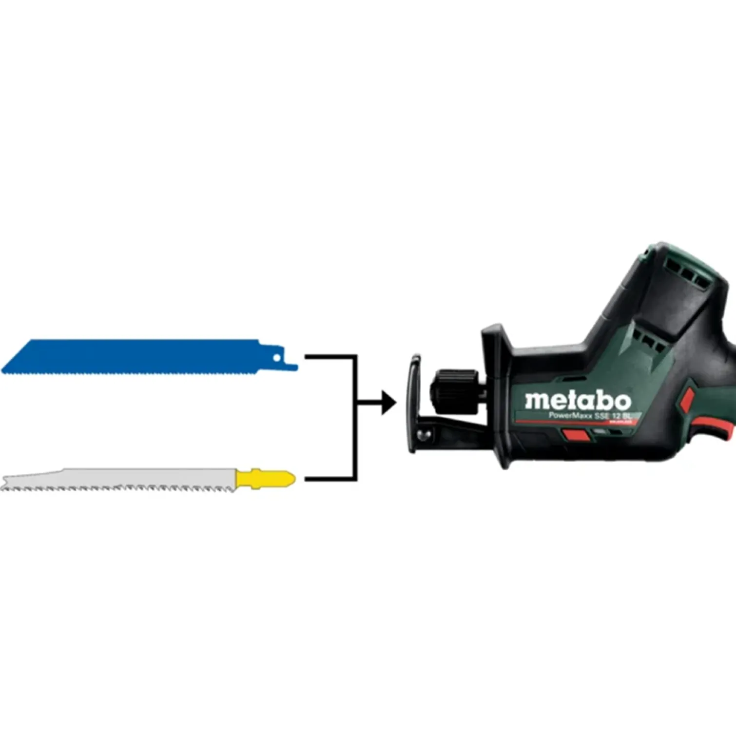 Piła szablasta Metabo PowerMaxx SSE 12 BL metaBOX 145