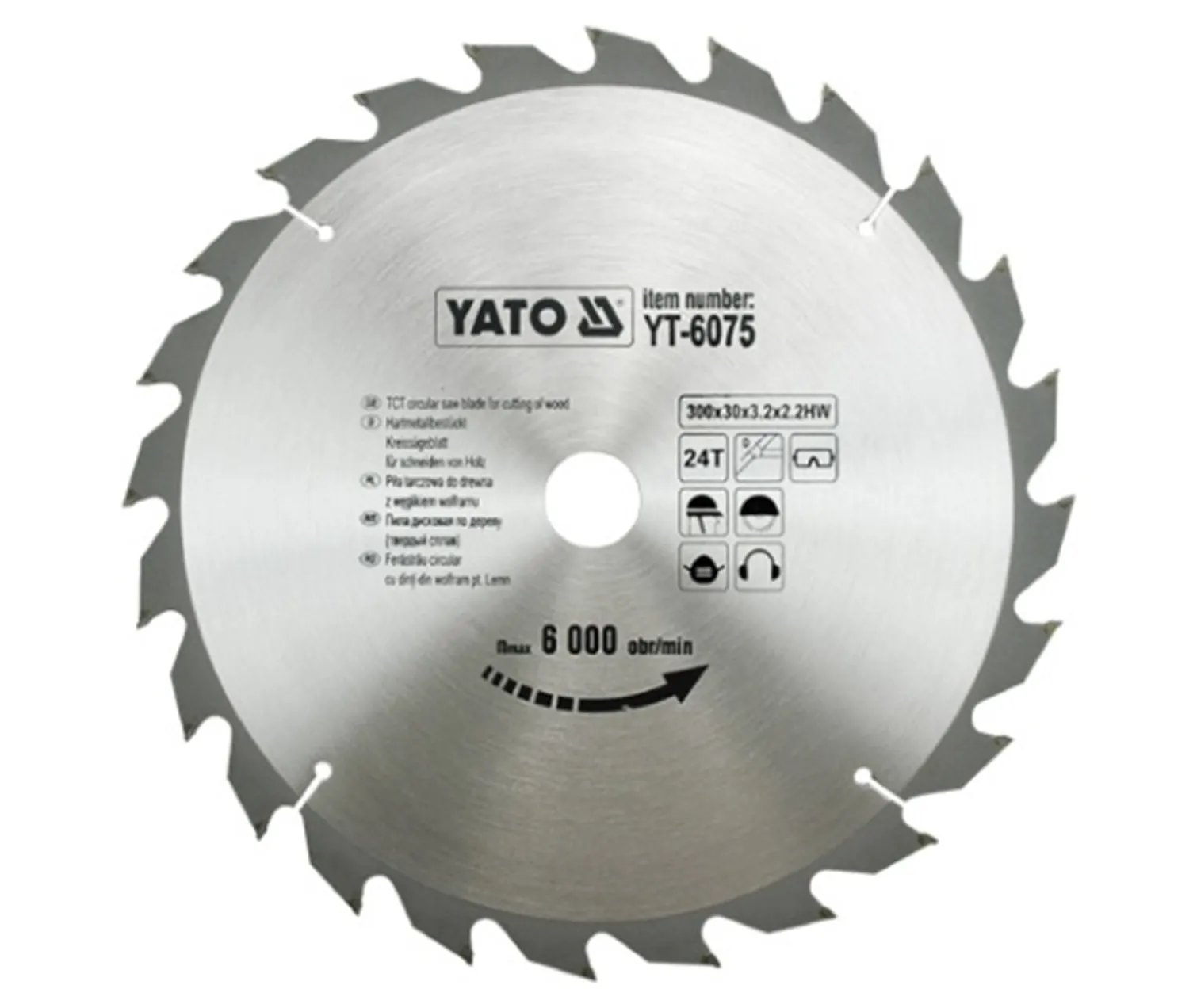 Piła tarczowa z węglikiem 300x30mm Z60 Yato YT-6075