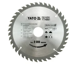 Piła tarczowa z węglikiem 184x30mm Z40 Yato YT-6061