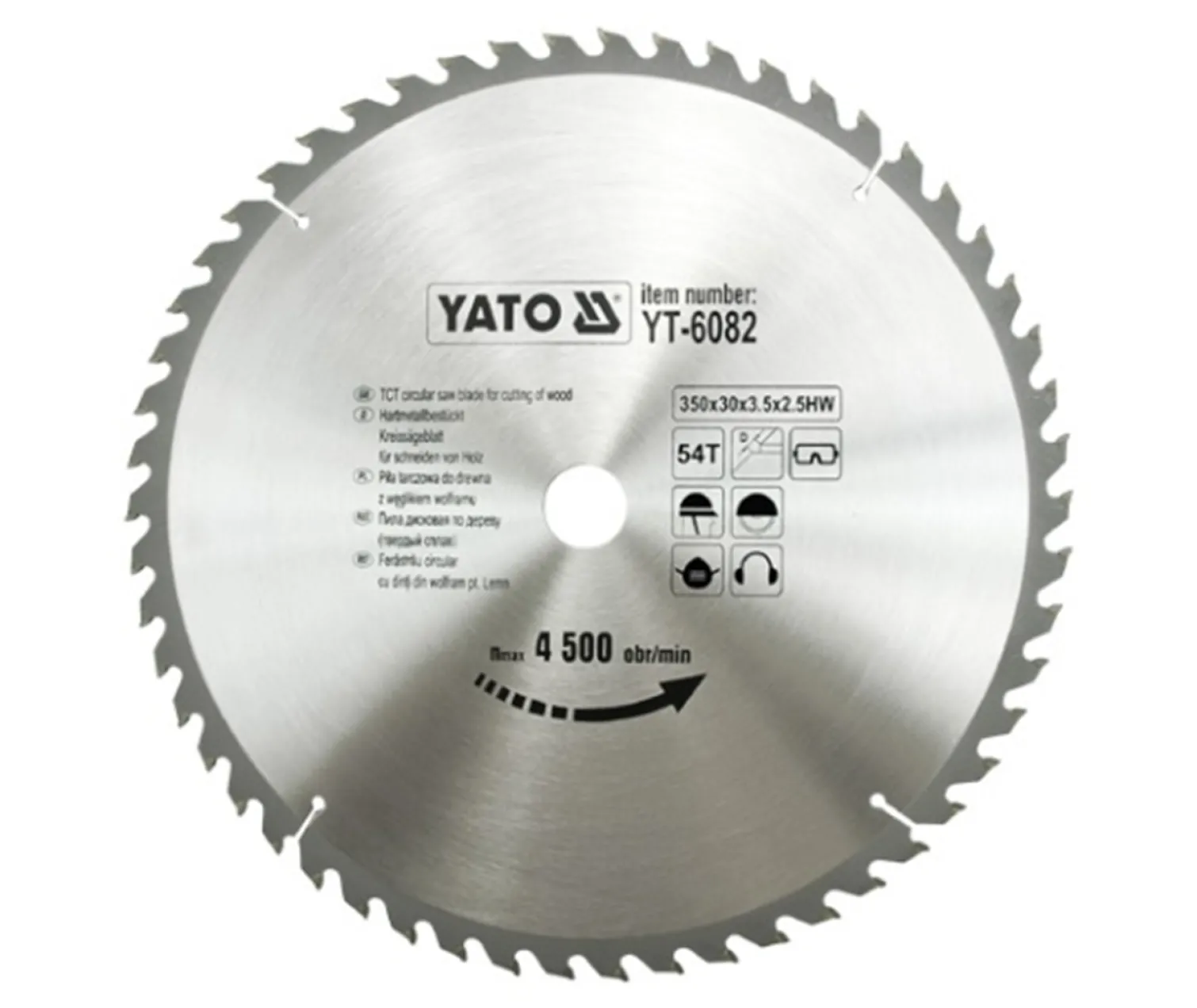 Piła tarczowa z węglikiem 350x30mm Z54 Yato YT-6082