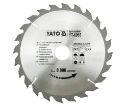 Piła tarczowa z węglikiem 200 x 24 x 30 mm Yato YT-6065