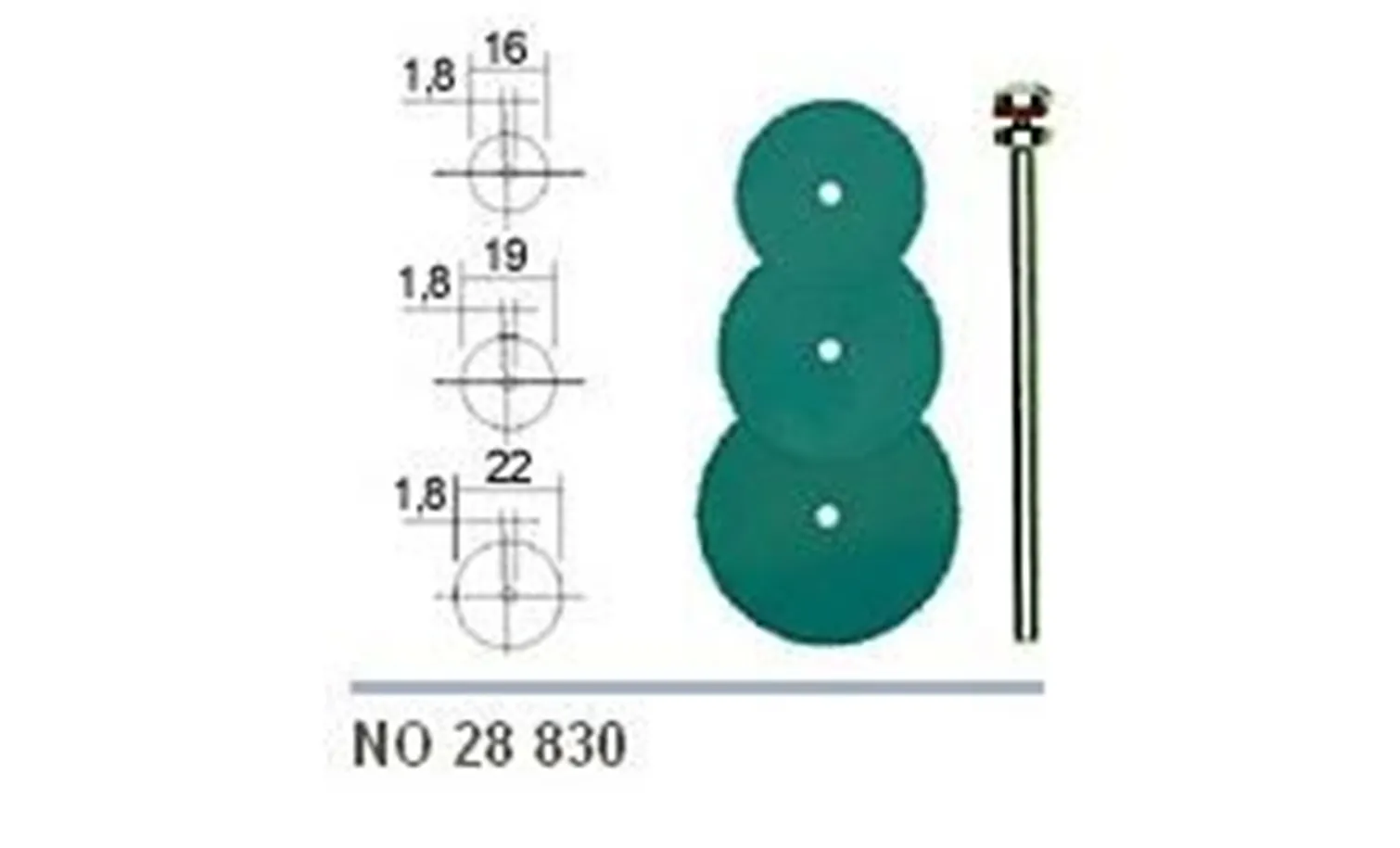 Piłki tnące ze stali sprężystej (3 sztuki) o śrenicy 16, 19, 22mm Proxxon PR28830
