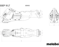 Pilarka szablasta Metabo SSEP 18 LT