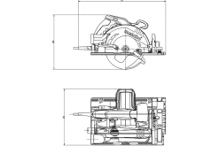 Pilarka tarczowa Metabo KS 55 FS