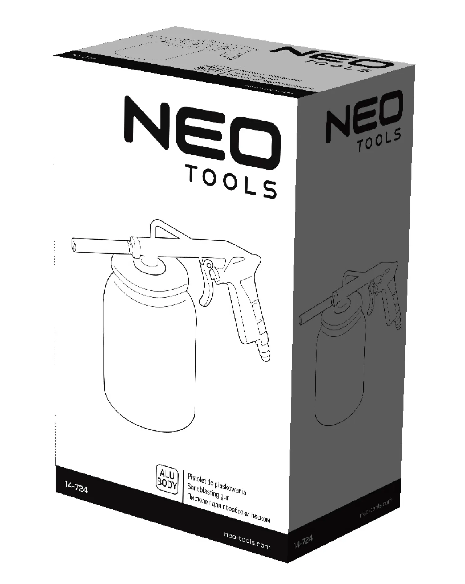 Pistolet do piaskowania ze zbiornikiem Neo 14-724
