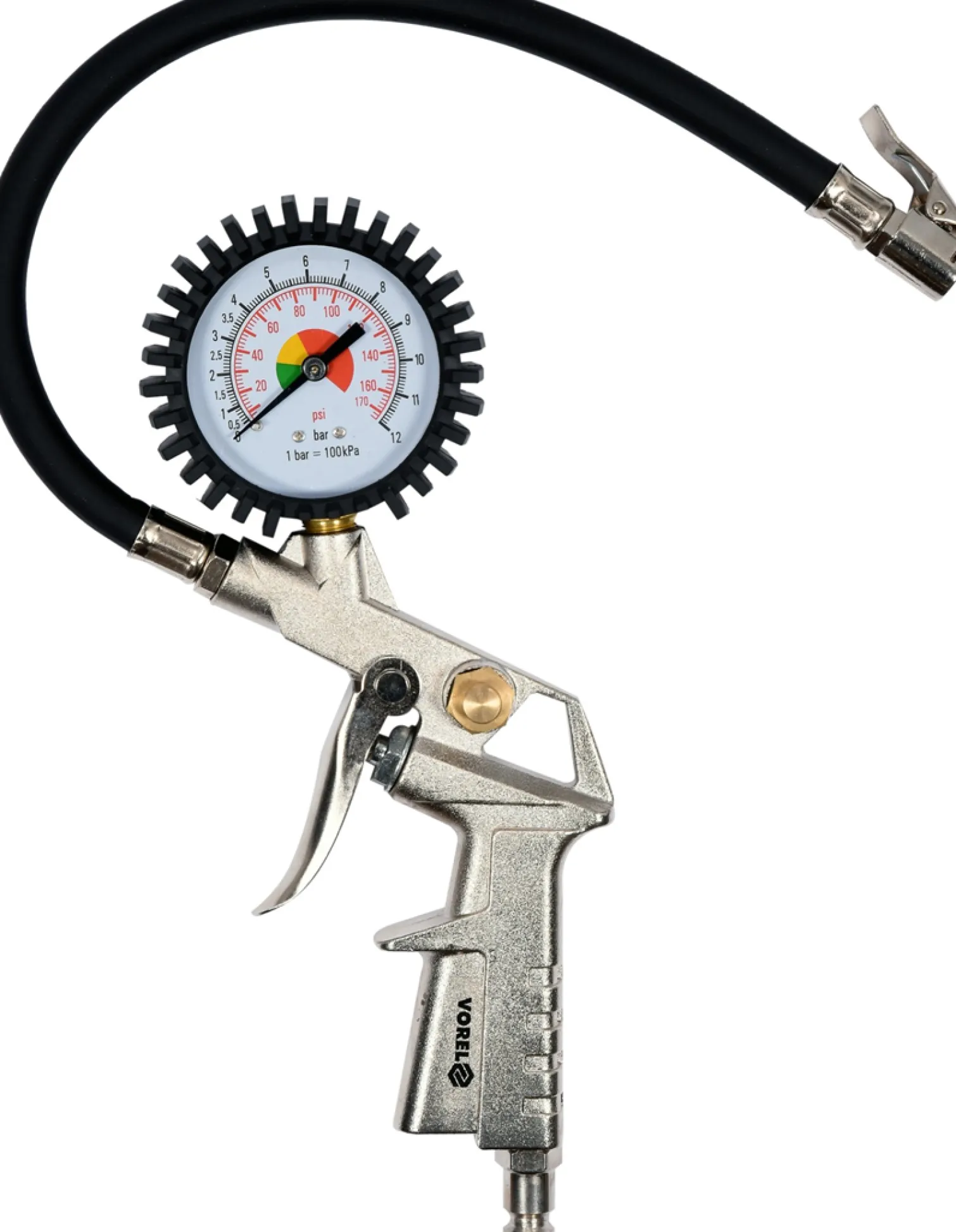 Pistolet do pompowania z manometrem Vorel 81650