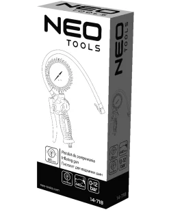 Pistolet do pompowania z manometrem Neo 14-718
