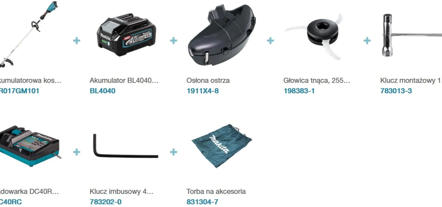 Podkaszarka akumulatorowa Makita XGT UR017GM101 1x4,0Ah