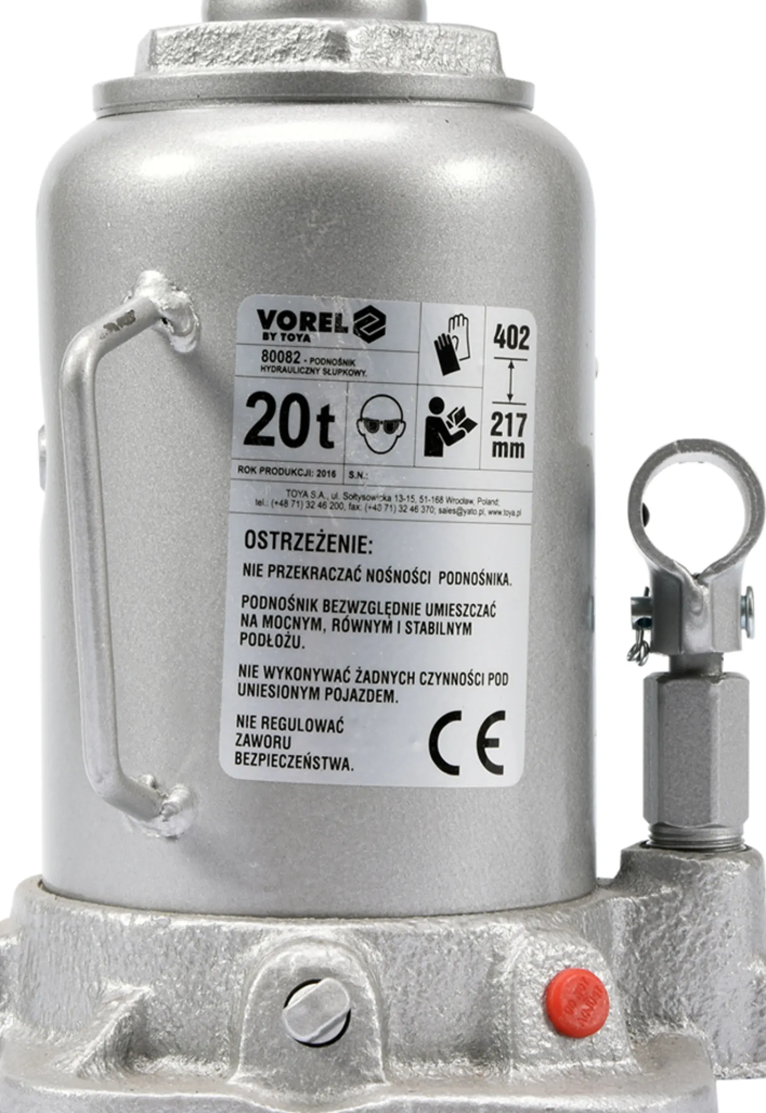 Podnośnik hydrauliczny słupkowy Vorel 80082