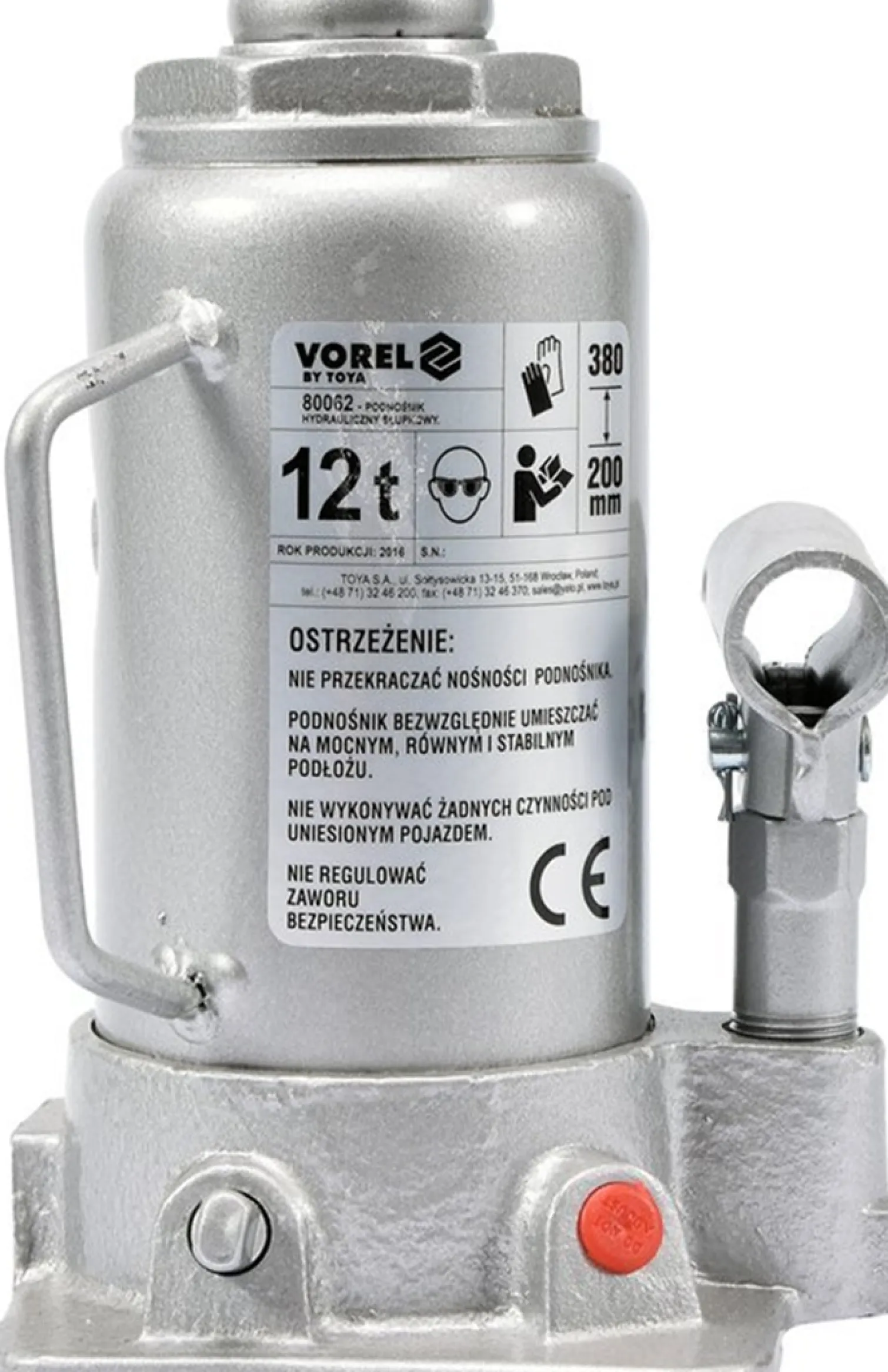 Podnośnik hydrauliczny słupkowy 12t Vorel 80062