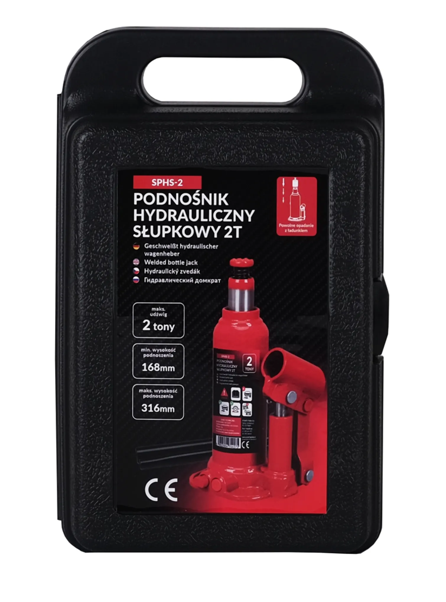 Podnośnik hydrauliczny słupkowy 2t Schmith SPHS-2