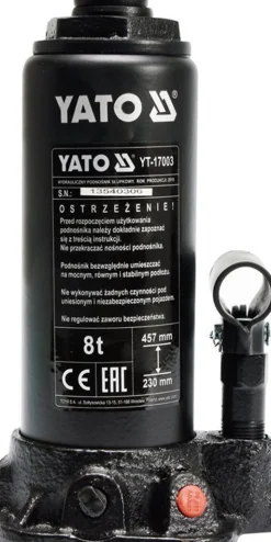 Podnośnik hydrauliczny słupkowy 8T Yato YT-17003