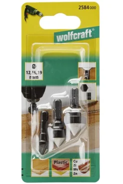 Pogłębiacz 12-19mm 3szt. Wolfcraft WF2584000