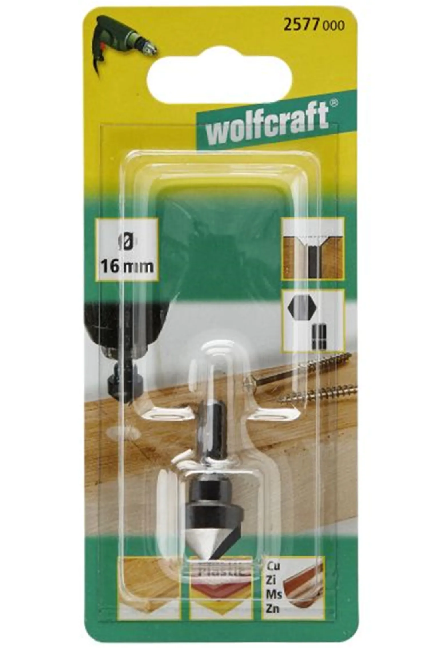 Pogłębiacz 16mm Wolfcraft WF2577000