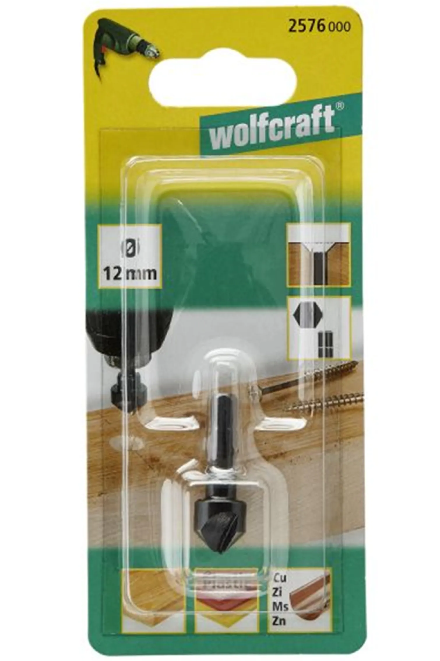 Pogłębiacz 12mm Wolfcraft WF2576000