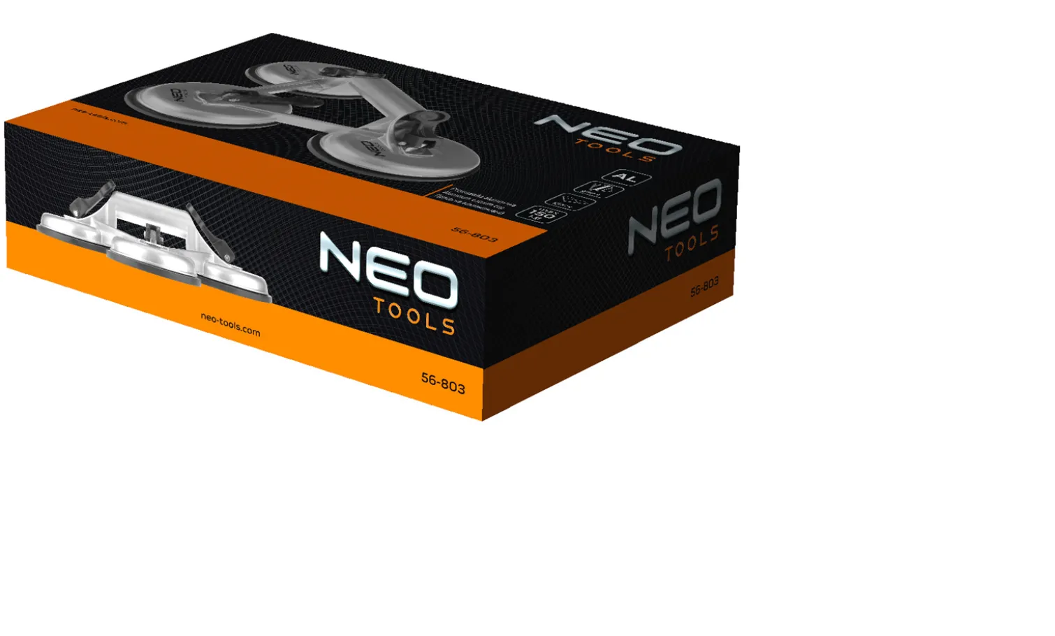 Potrójna przyssawka do szyb 150kg Neo 56-803