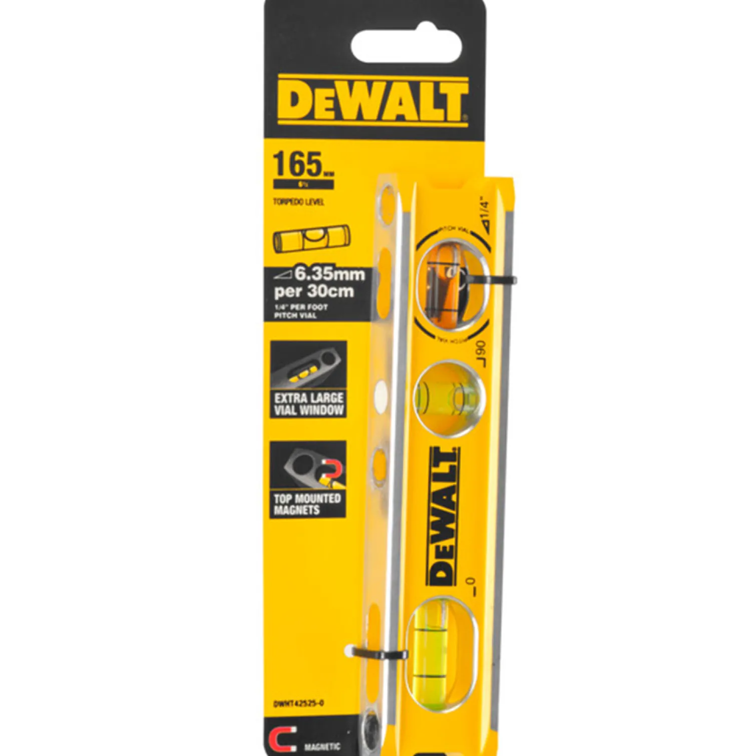 Poziomica z libellą kątową 165mm DeWalt DWHT42525-0